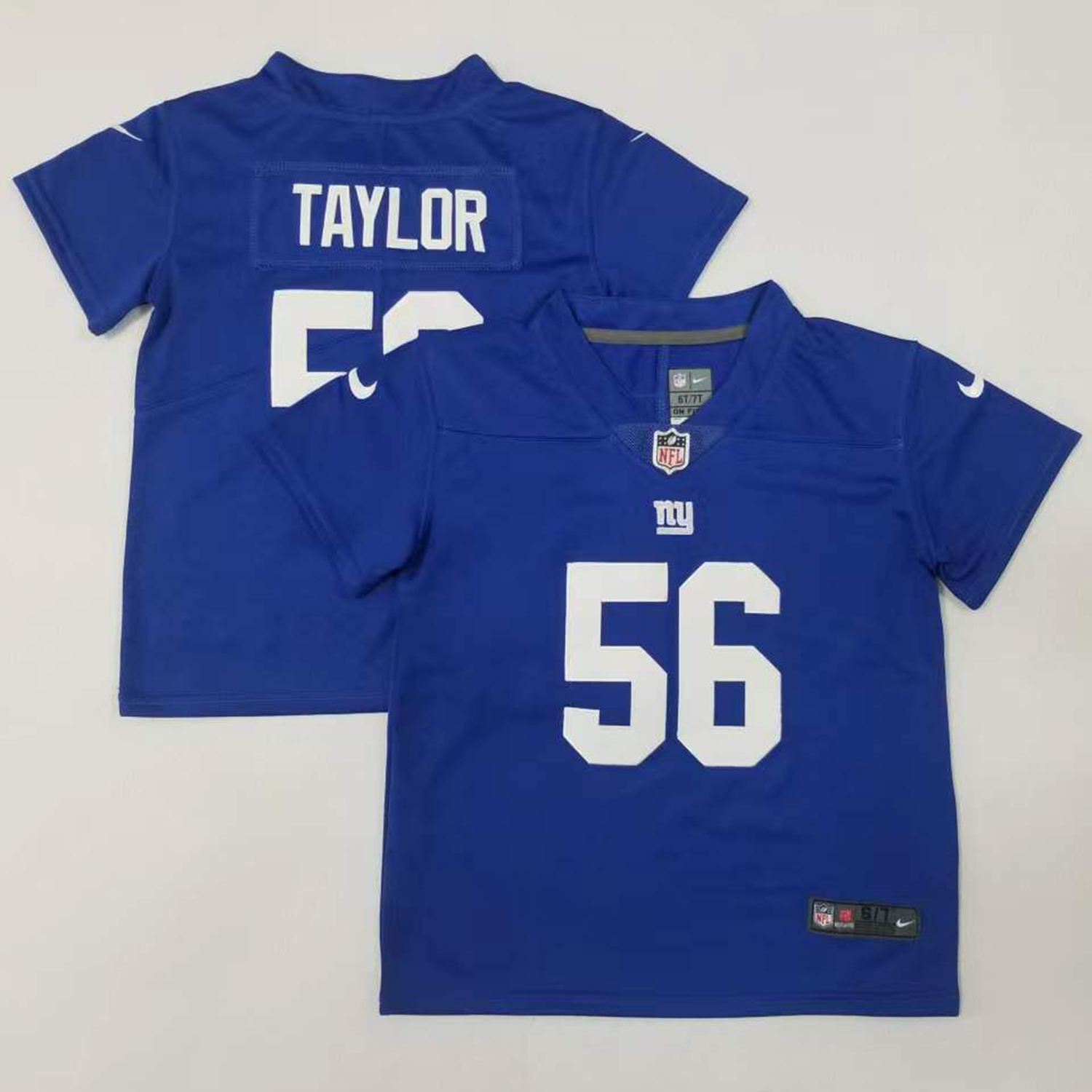 Toddler Nike New York Giants #56 Lawrence Taylor Royal Blue Team Color Stitched NFL Vapor Untouchable Limited Jersey